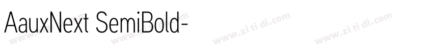 AauxNext SemiBold字体转换